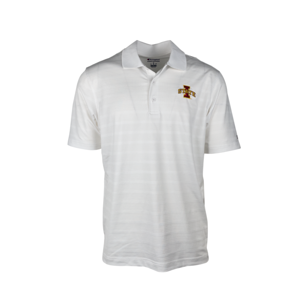 Champion® I-State White Striped Polo
